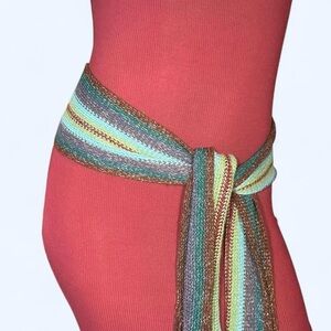 Fairy Blue Knit Scarf Belt by Old Navy!